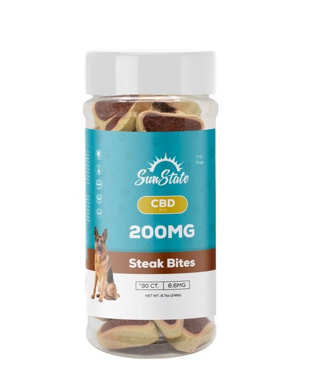 CBD Dog Treats Steak Bites 16oz 200mg