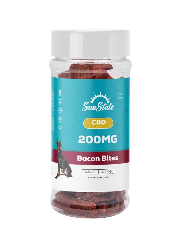 CBD DogTreats Bacon Bites 16oz 200mg