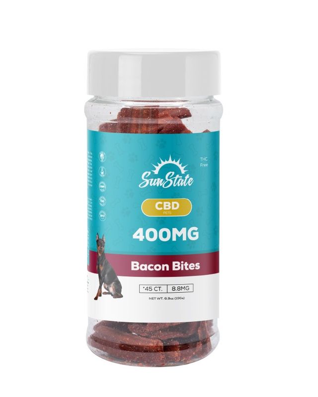 CBD Dog Treats Bacon Bites 16oz 400mg