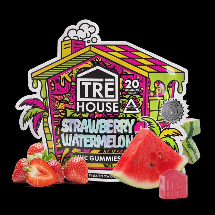 Gummies - High Potency HHC - Strawberry Watermelon - 20ct