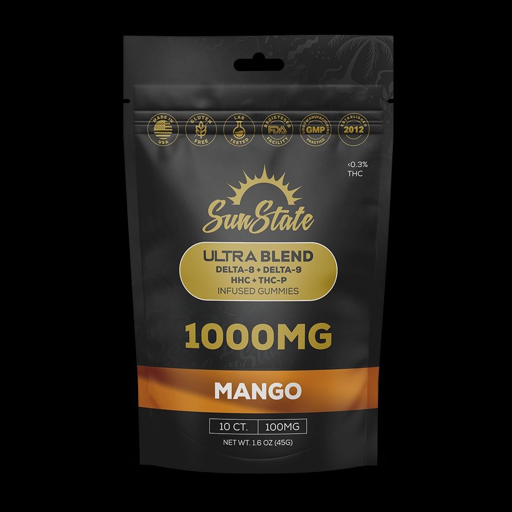 Ultra Infused Gummy Grab N’ Go Bag 10ct 1000mg Mango