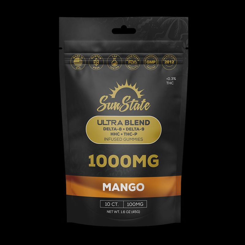 Ultra Infused Gummy Grab N’ Go Bag 10ct 1000mg Mango