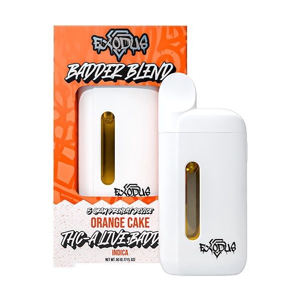 Exodus Badder Blend THC-A Disposable Vape | 5g ORANGE CAKE