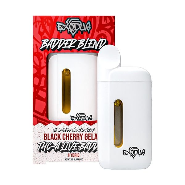 Exodus THCA Live Badder Disposable Vape | 5g Black Cherry Gelato