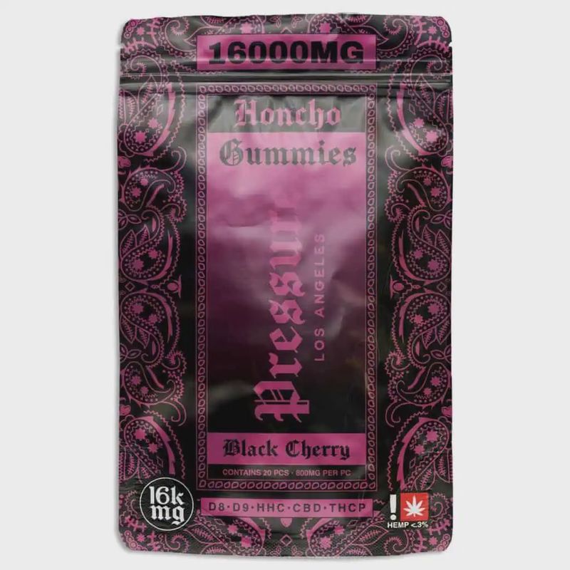 Pressure Honcho Gummies | (20ct) 16000mg BLACK CHERRY
