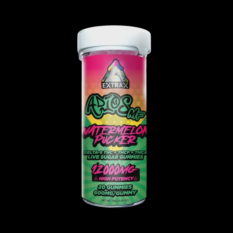 THCa Live Sugar 12000mg Gummies | Adios MF Watermelon Pucker