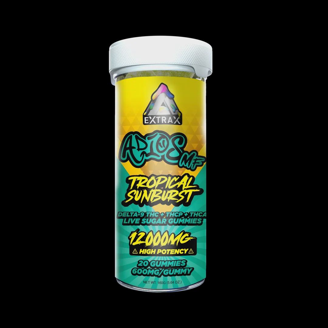THCa Live Sugar 12000mg Gummies | Adios MF Tropical Sunburst