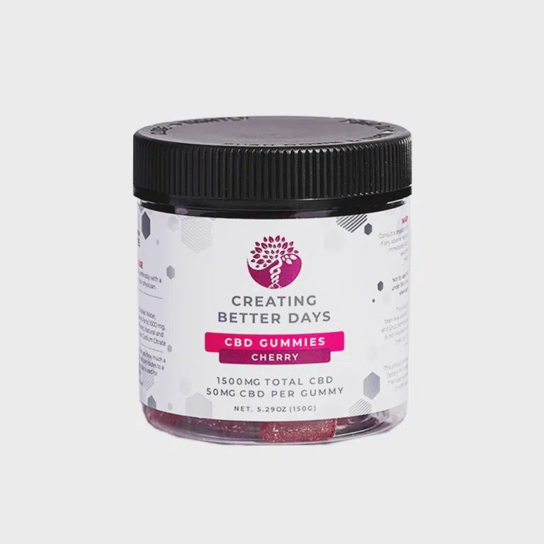 Creating Better Days – CBD Gummies – 1500mg – Cherry – 30ct