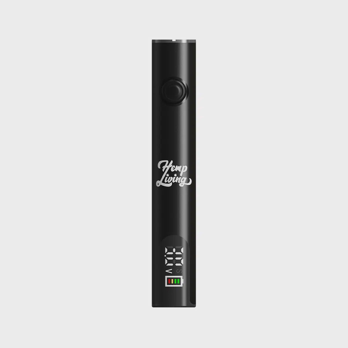 Hemp Living – 510 Thread Variable Voltage LED Display Smart Vape Battery Black