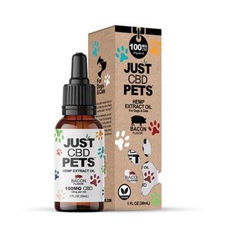 Just CBD 100 MG Pets  Bacon Tincture