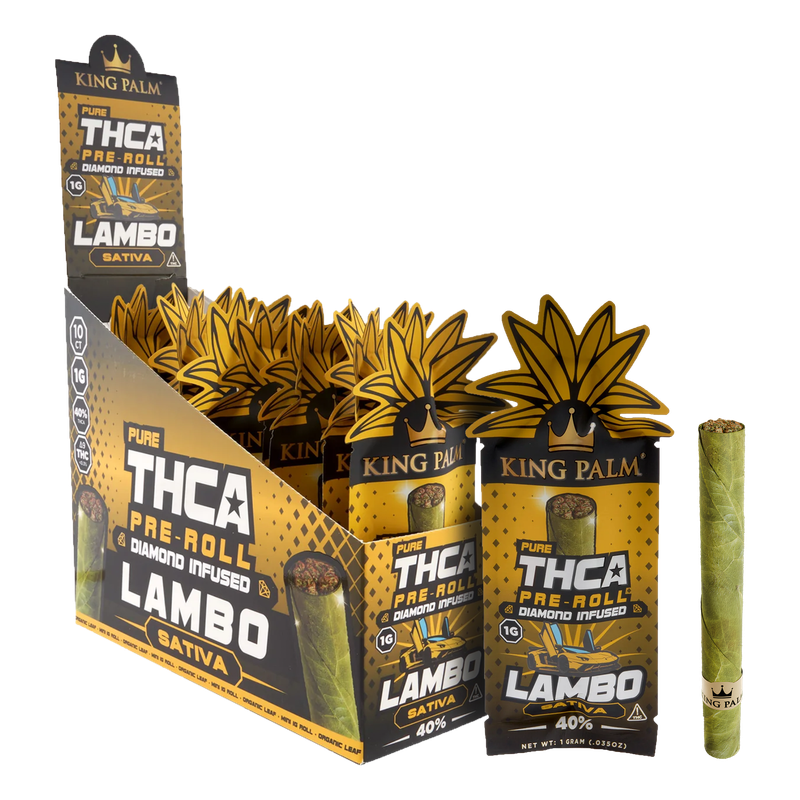 King Palm – 1g Diamond-Infused THCA Pre-rolls Lambo