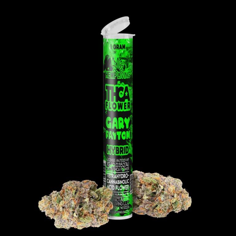 Hemp Living – THCA Flower 1g Pre-roll – Gary Payton