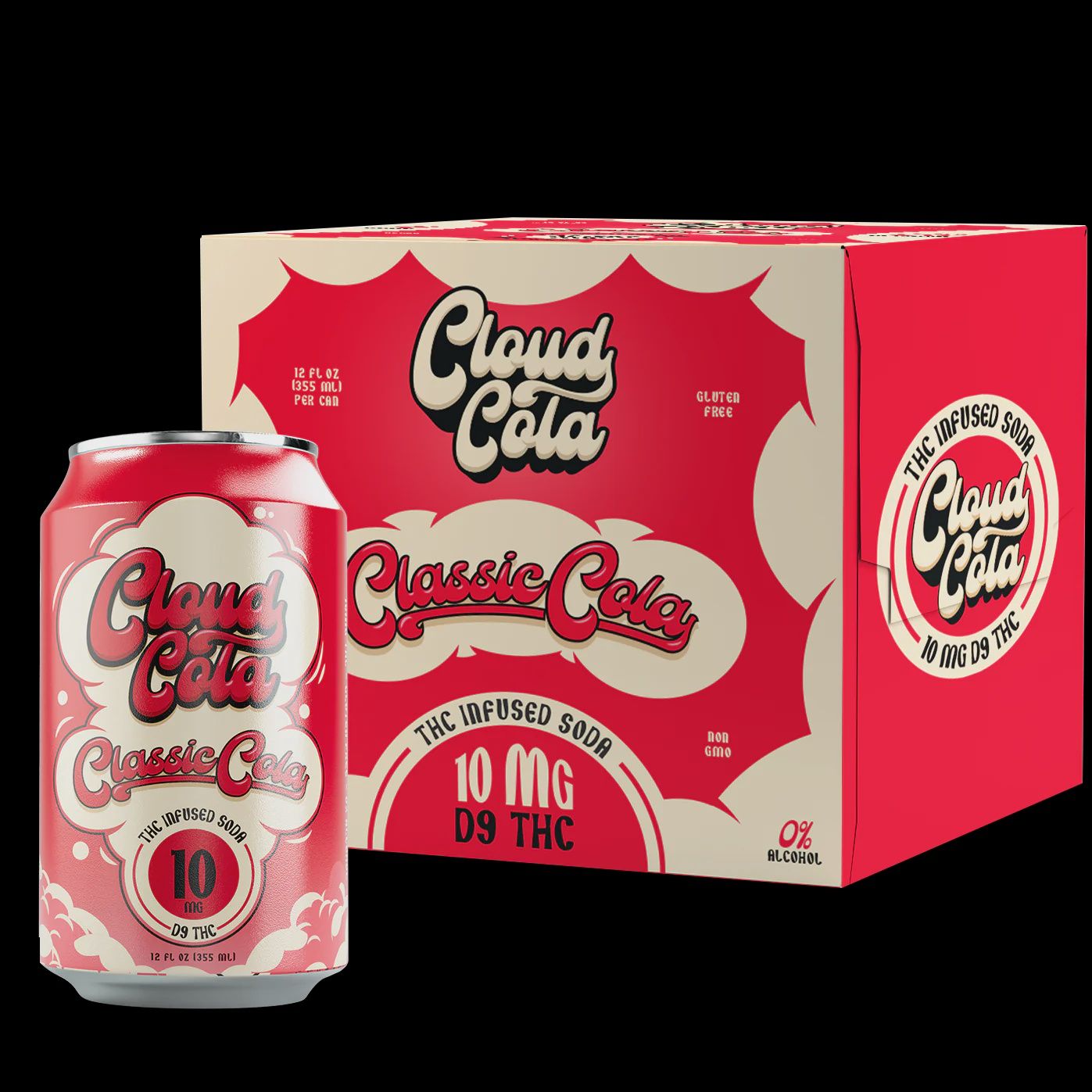 Classic Cola 10mg THC Soda 4 Pack