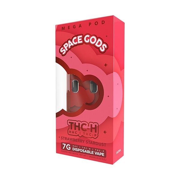 Space Gods Mega Pod Disposable | 7g Strawberry Stardust