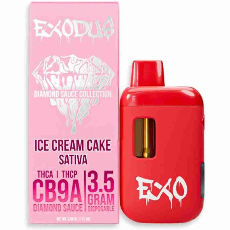 Exodus Giga Bud CB9A + THCa Disposable 3.5g Ice Cream Cake