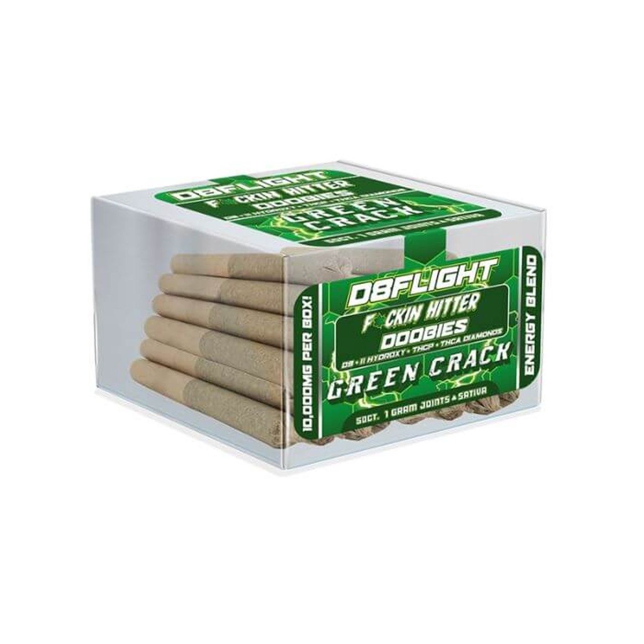 D8Flight Doobies Joints | Premium 1GM with D9.11Hydroxy, THCP &amp; THCA Diamonds Green Crack