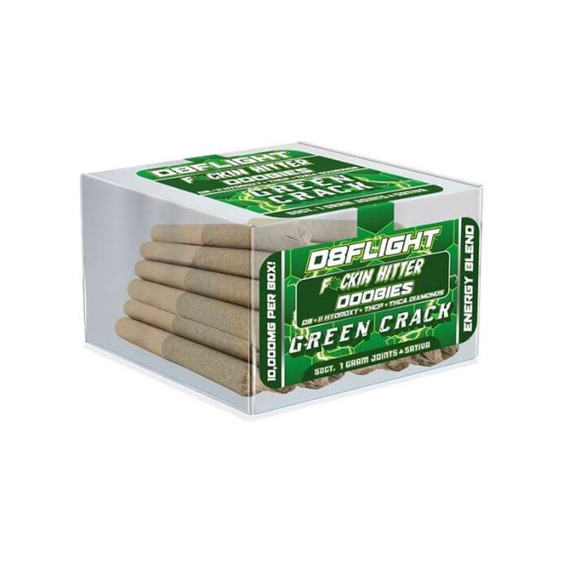 D8Flight Doobies Joints | Premium 1GM with D9.11Hydroxy, THCP &amp; THCA Diamonds Green Crack
