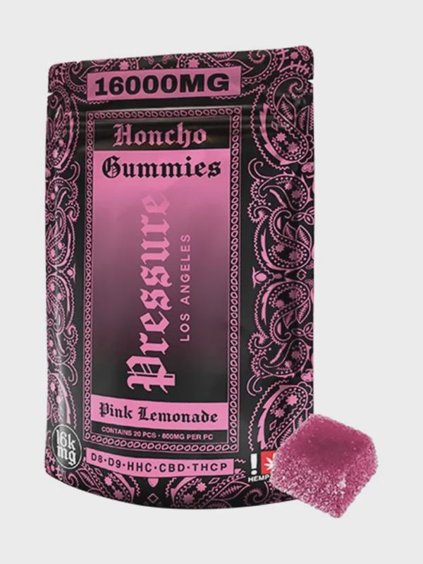 Pink Lemonade Pressure Honcho Gummies 16000mg 20ct