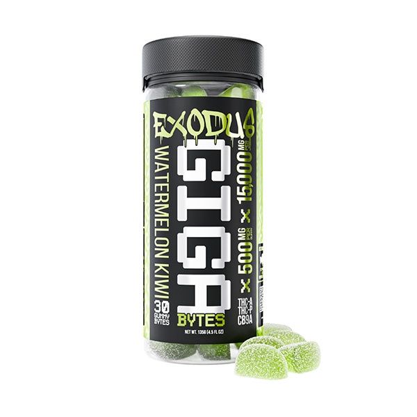 Exodus Gigabytes Gummies | (30ct) 15000mg Watermelon Kiwi