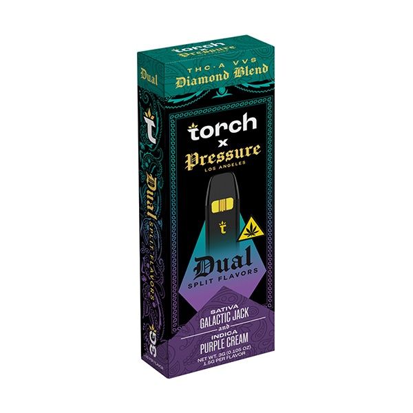 Torch x Pressure Dual Flavor Disposable | 3g Galactic Jack X Purple Cream