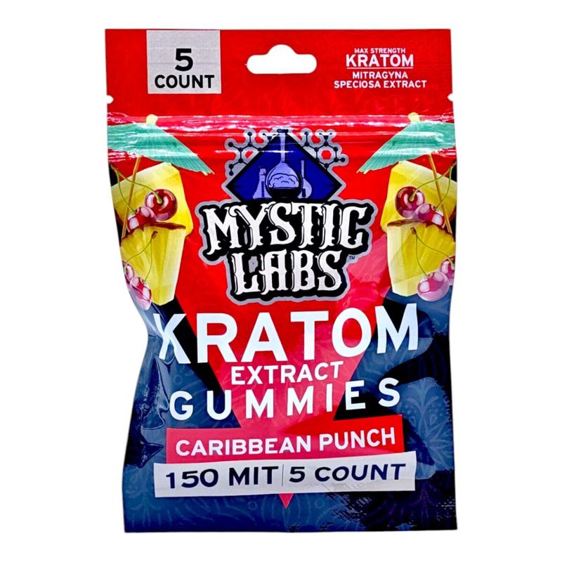 MYSTIC LABS KRATOM GUMMIES CARIBBEAN PUNCH