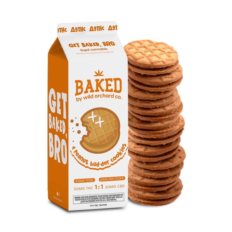 Baked Delta-9 Cookies (4CT) Peanut Budder