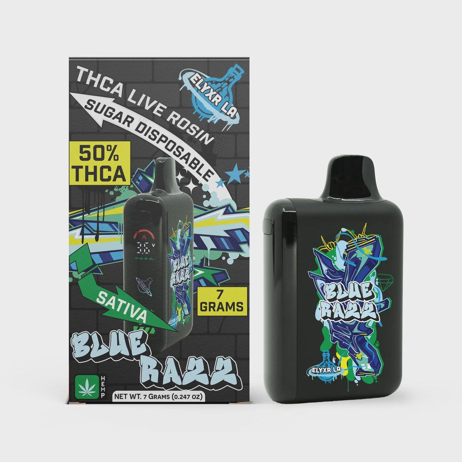 Elyxr THC-A Live Rosin Sugar Disposable 7000mg