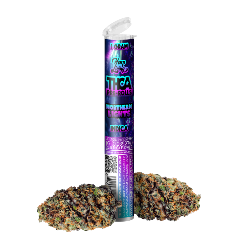 Hemp Living – THCA Flower 1g Pre-roll – Northern Lights