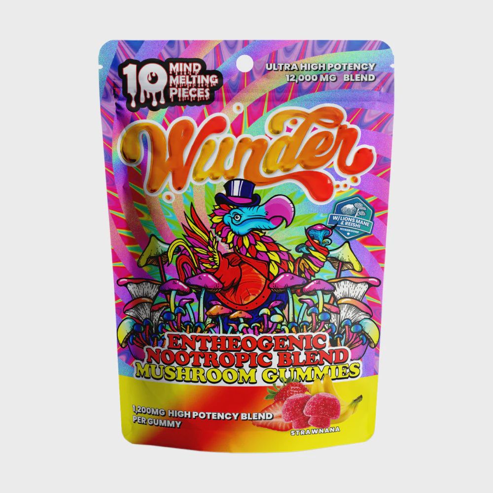 Wunder - High Potency Entheogenic | Strawnana Mushroom Gummies