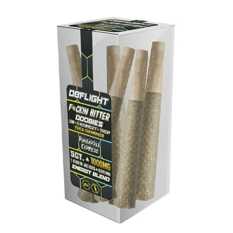 D8FLIGHT DOOBIES D9.11HYDROXY + THCP + THCA DIAMONDS 1GM JOINTS 5CT/ JAR