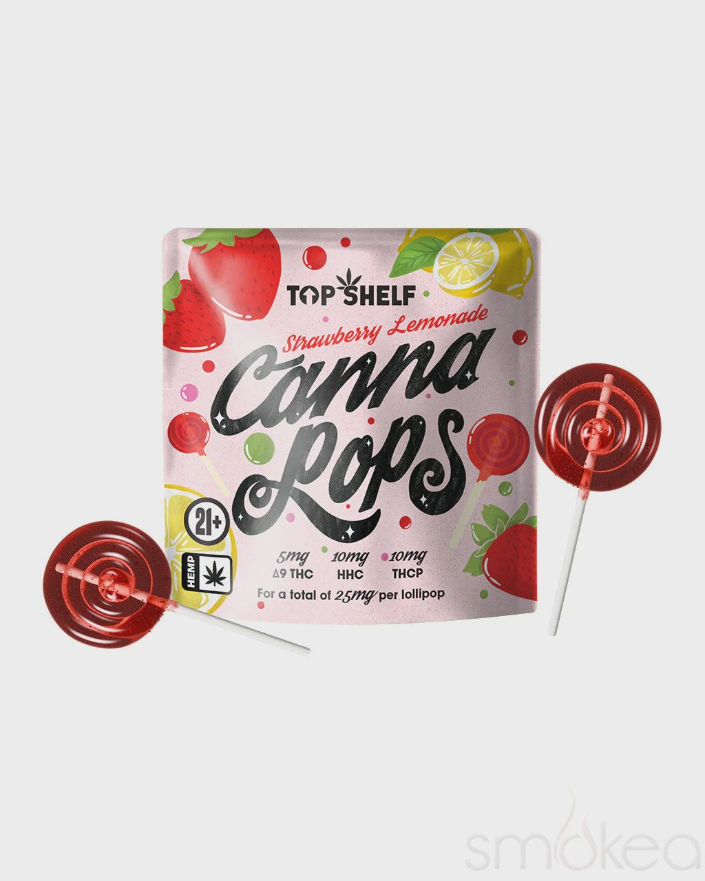 Top Shelf Hemp Canna Pops - Strawberry Lemonade