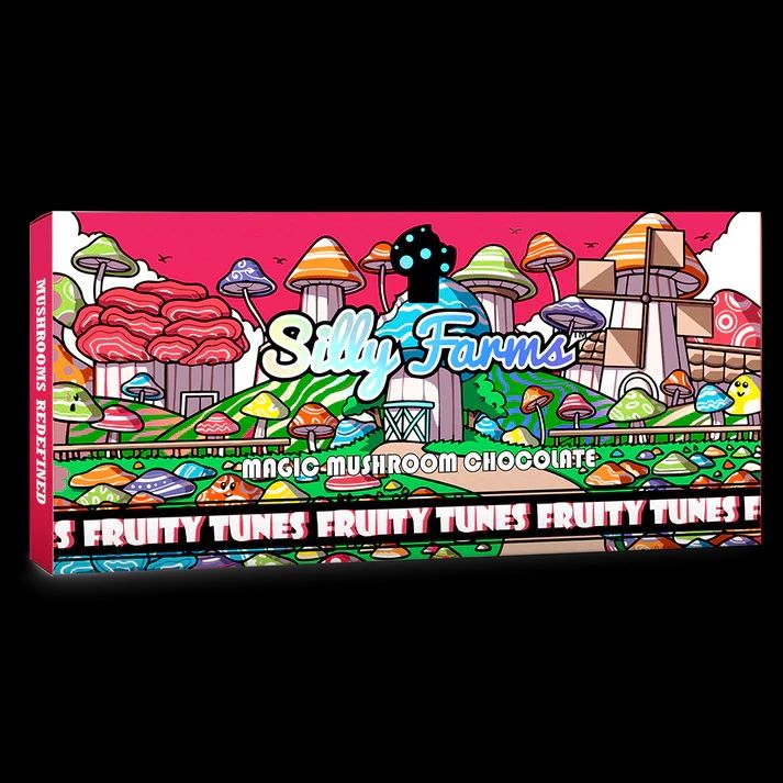 Silly Farms Magic Mushroom Chocolate Bar Fruity Tunes