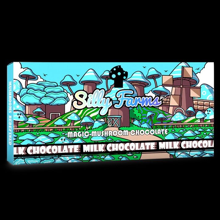 Silly Farms Magic Mushroom Chocolate Bar Milk Chocolate