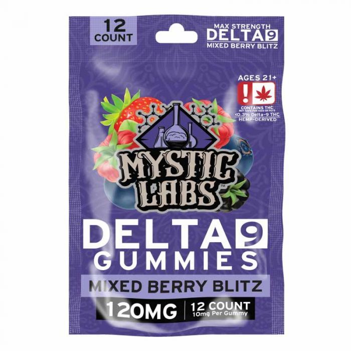 Mystic Labs 12ct Delta 9 Gummies Berry Blitz