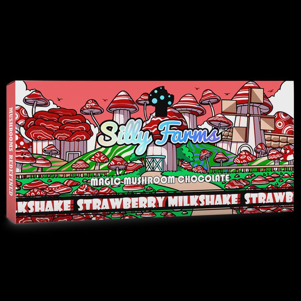 Sill Farms Magic Mushroom Chocolate Bar STRAWBERRY MILKSHAKE