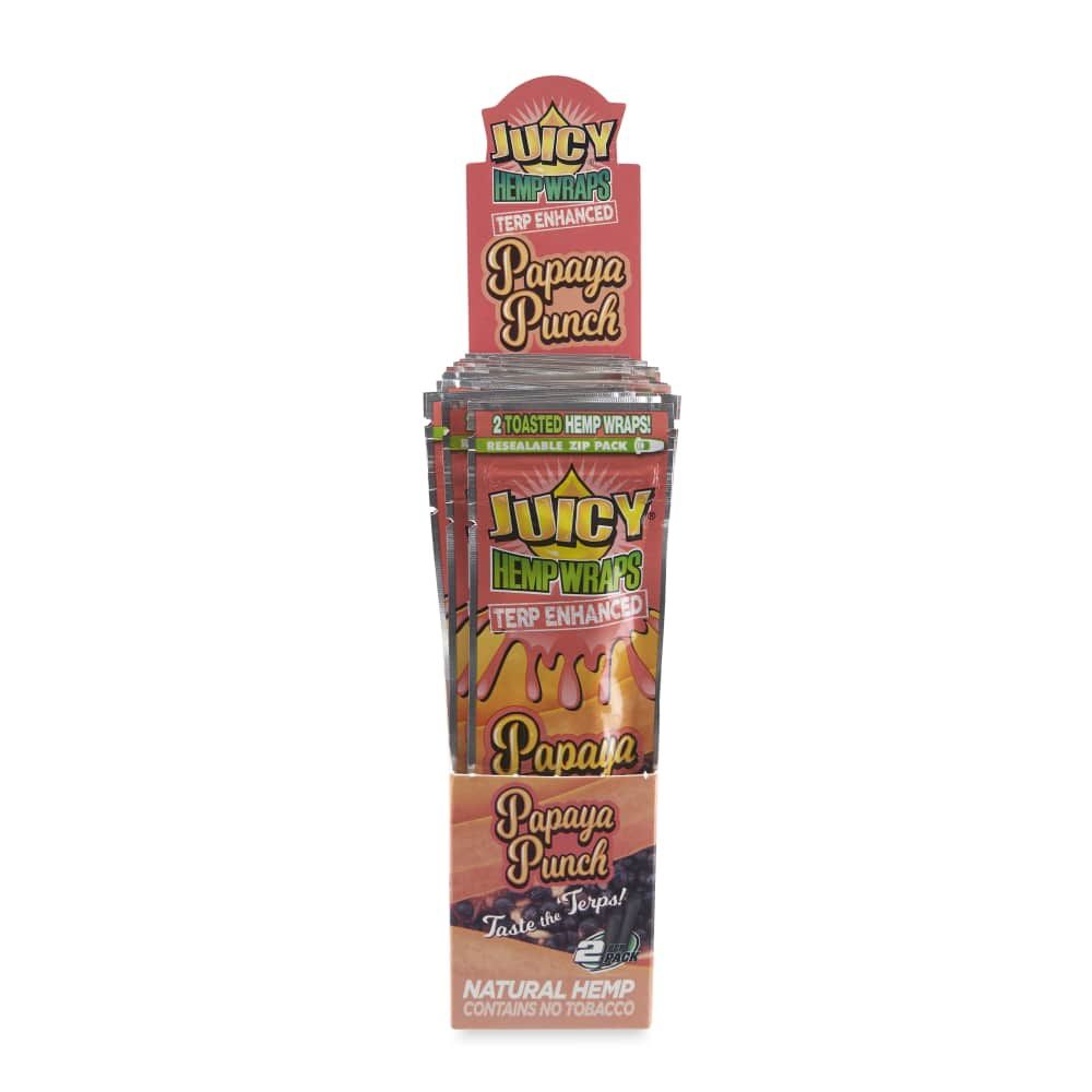Juicy Jay&#39;s Terp Infused Hemp Wraps Papaya Punch