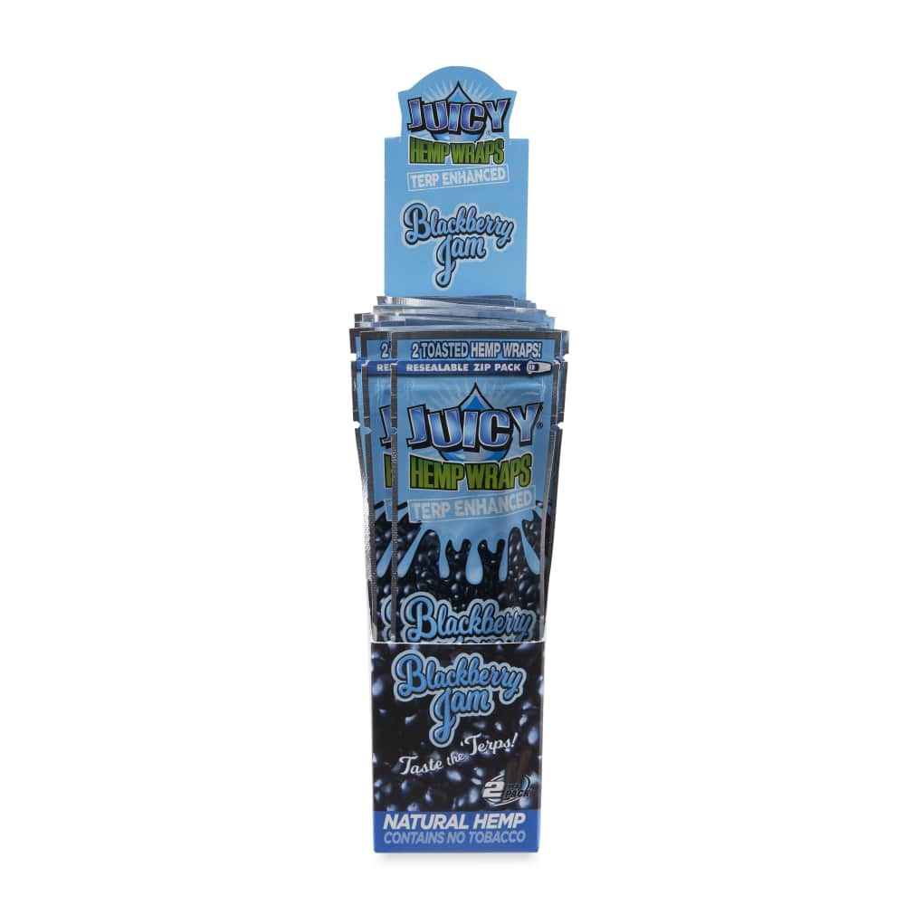 Juicy Jay&#39;s Terp Infused Hemp Wraps BlackBerry Chill