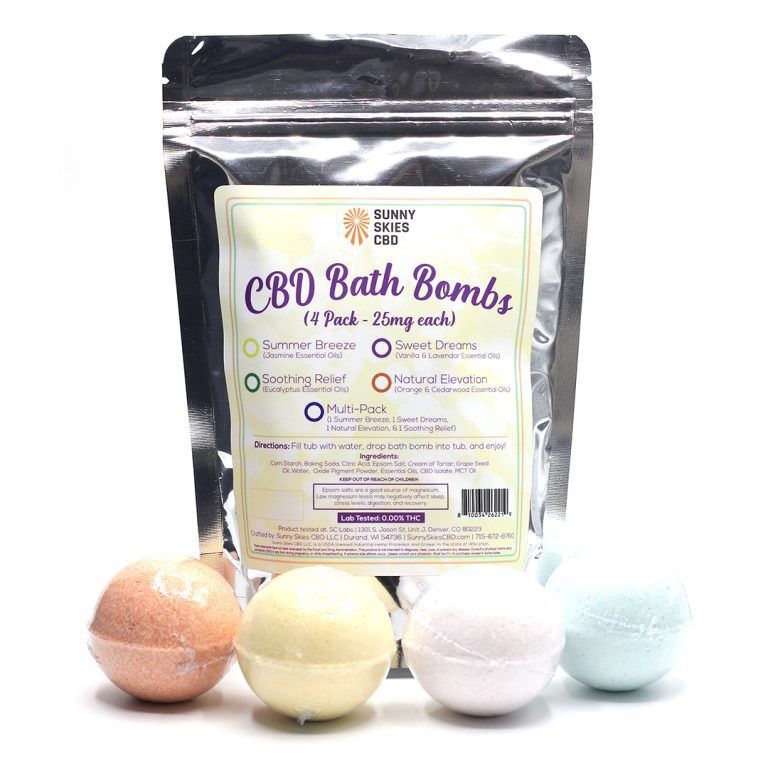 Sunny Skies CBD Bath Bombs