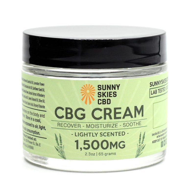 Sunny Skies 1500mg CBG Cream