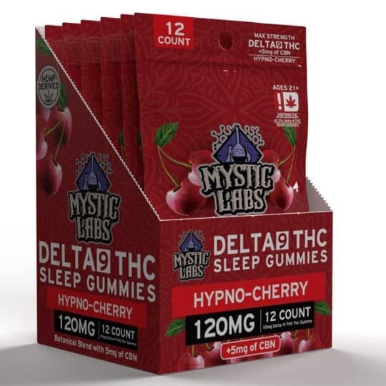 Mystic Labs 120mg Delta-9 Sleep Cherry Gummies 12-pack
