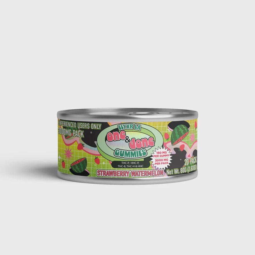 Elyxr One &amp; Done Gummies (THC-P, HHC-P, THC-B, THC-H, &amp; HHC) 3000mg Watermelon