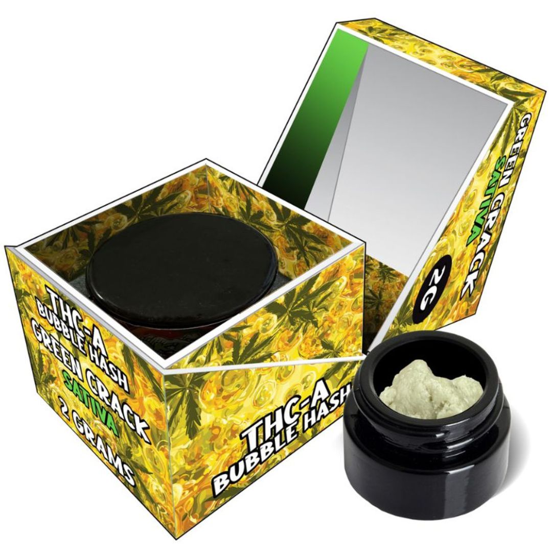 SMAK’D THC-A Bubble Hash 2G Green Crack