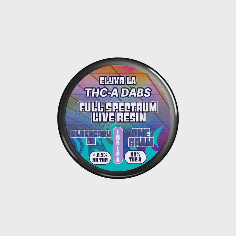 Elyxr 80% THC-A Full Spectrum Live Resin Dabs Blueberry Og