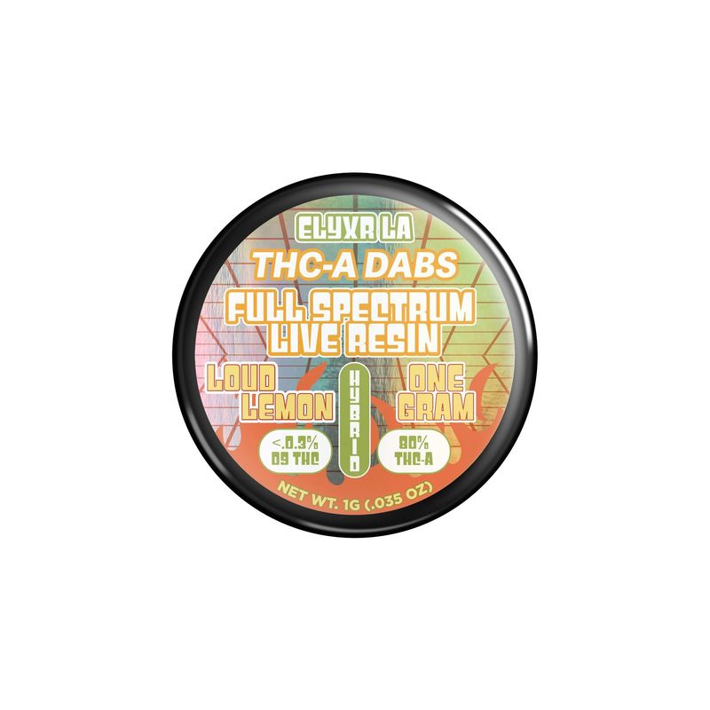 Elyxr 80% THC-A Full Spectrum Live Resin Dabs Loud Lemon