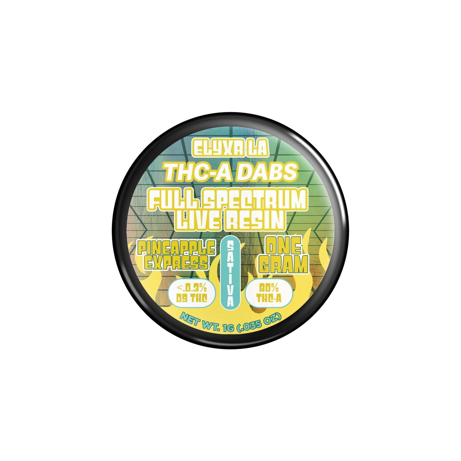 Elyxr 80% THC-A Full Spectrum Live Resin Dabs Pineapple Express