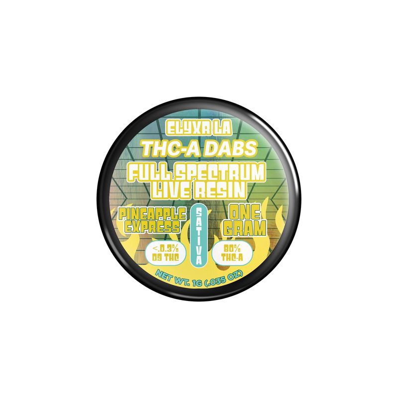 Elyxr 80% THC-A Full Spectrum Live Resin Dabs Pineapple Express