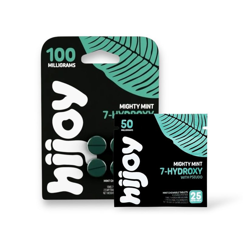 Hijoy 7- Hydroxy with Pseudo Tablets Mighty Mint 25mg