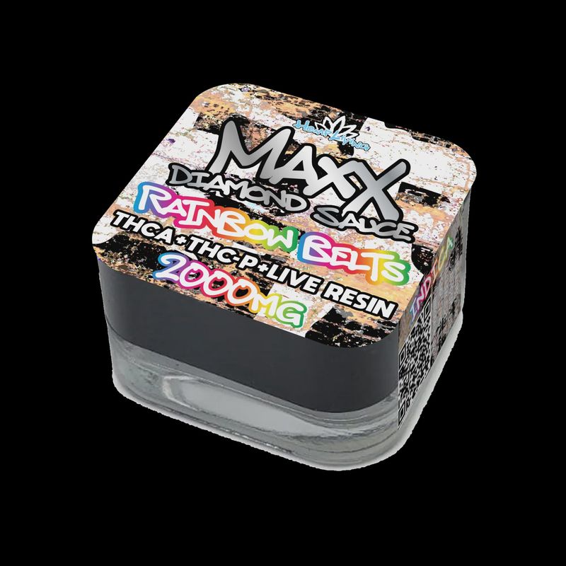 Hemp Living – Maxx – 2g Diamond Sauce w/ Live Resin – THCA + THC-P – Rainbow Belt