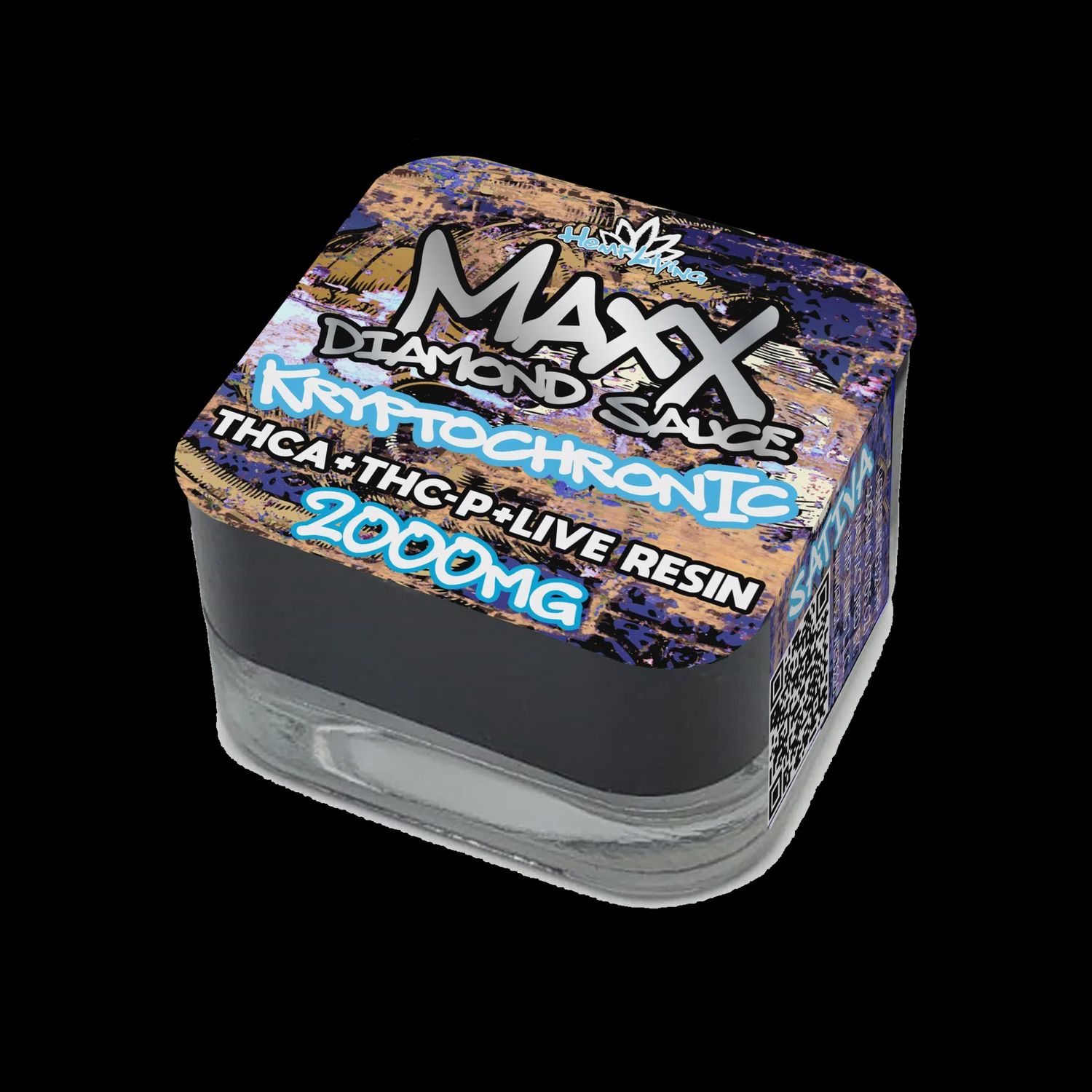Hemp Living – Maxx – 2g Diamond Sauce w/ Live Resin – THCA + THC-P – Kryptochronic
