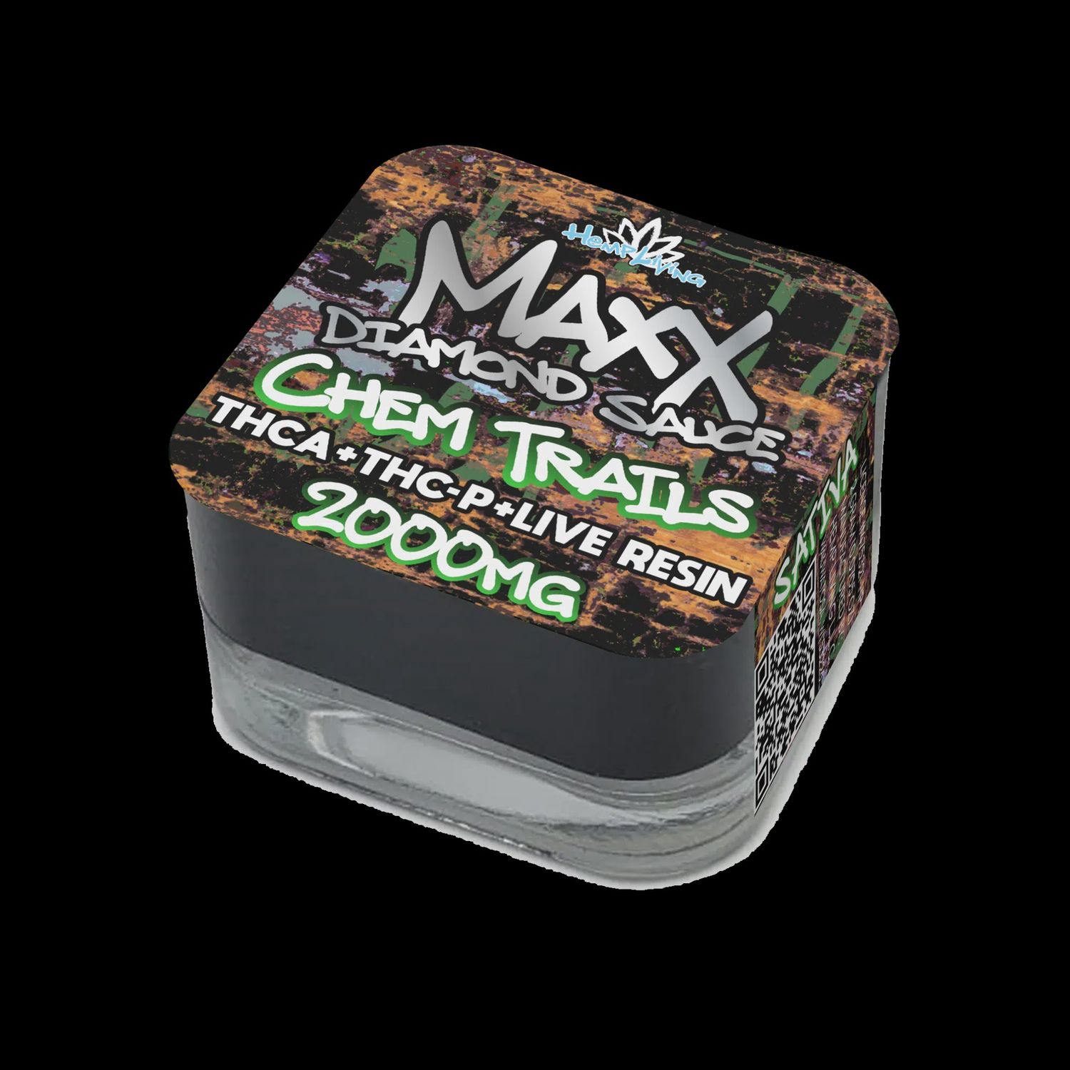 Hemp Living – Maxx – 2g Diamond Sauce w/ Live Resin – THCA + THC-P – Chem Trails